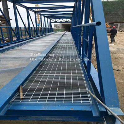 Hot dip galvanized steel grating angle iron frame steel grating anti-skid platform steel grating stainless steel step board