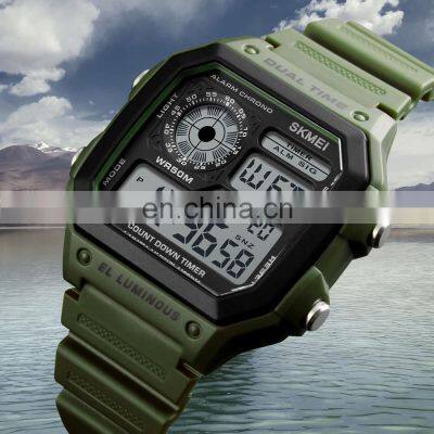 Skmei 1299 Japanese Designer Digital Hand Square Watch photo-5