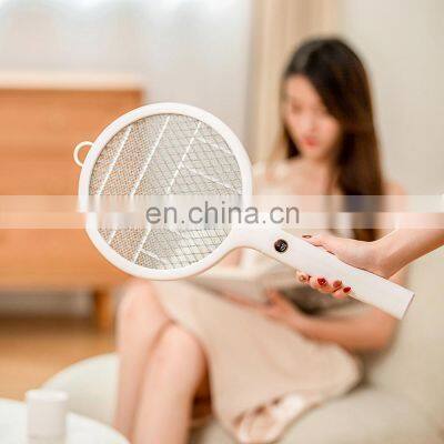 2021New Mosquito Swatter Racket Electric Fly Killer Repellent Rechargeable Handheld Mosquito Killing Bat