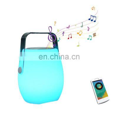 living room mood music lights USB charge portable laptop lighting loudspeaker led rechargeable table lamp light cube