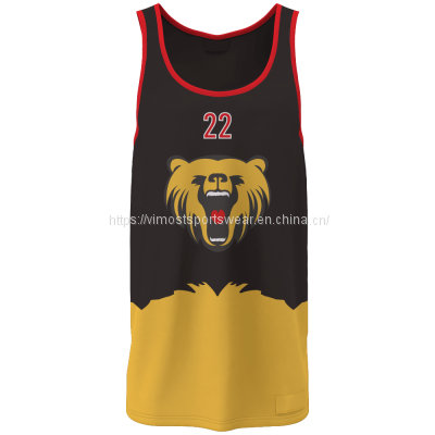 wholesale custom sublimated basketball jersey with polyester