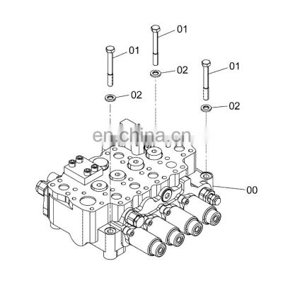 4668268 For Hitachi EX1200-6 Control Valve