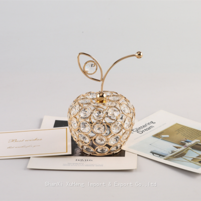 Pineapple Apple Pear Glass Tea Light Holder Crystal Tealight Decoration for Wedding Home Decoration photo-5