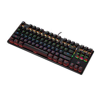 New custom design K400 mechanical gaming keyboard usb wired 87 keys multifunctional keyboard cool with lights