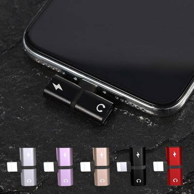 New 2-in-1 type-c headphone aux jack audio adapter cable to 3.5mm adapter power adapter cable for apple