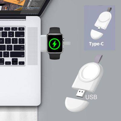 Portable Wireless Magnetic USB A Type USB C Mini Smart Watch Charger for Watch Charger Keychain for watch 9 7 6 5 4 SE Chargers