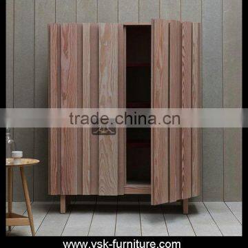 WD-045 Wooden Portable Laminate Cloth Wardrobe Designs