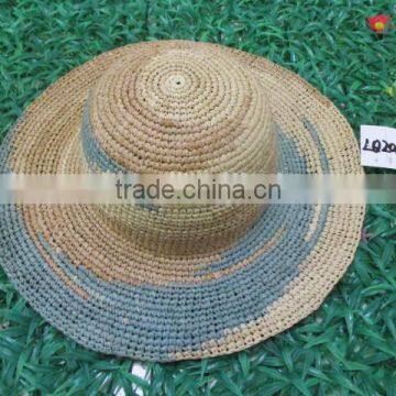 New Fashion Wholesale Ladies Colourful Handweave Straw Floppy Hat photo-2
