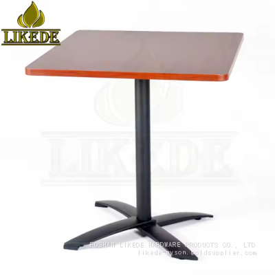 Adjustable Aluminum Folding Table Metal Coffee Dining Table for Restaurants photo-4