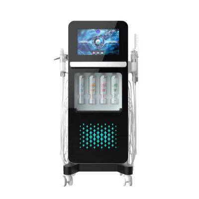 2024 Mejores ventas: Máquina de facial hidratante 17 en 1, sistema profesional de limpieza de cuidado de la piel facial acuática, máquina de peeling facial hidratante acuática