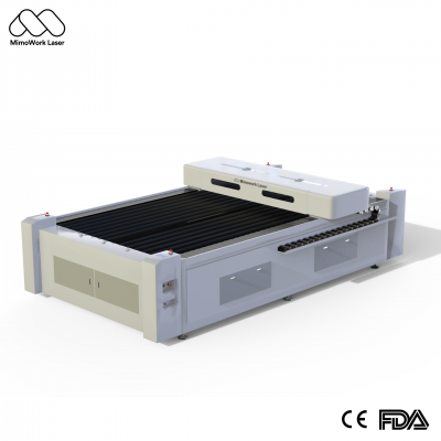 F130-L CO2 лазерный режущий станок, способный резать целые листы из дерева и акрила