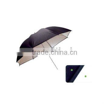 two-double detached white-black umbrella reflector