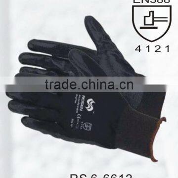 RS SAFETY Oil Resistant Gloves in Firm Grip Nitrile Coated Glove