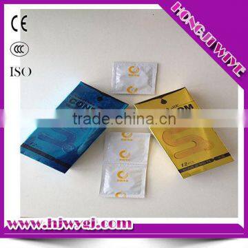 Super lubricant male condom with high quality 100% natural rubber ultra thin