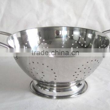 high quality Stainless steel fruit colander 22cm 24cm