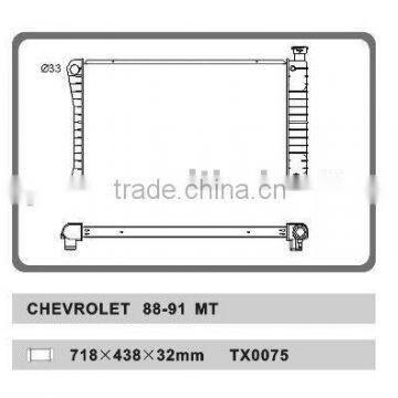 auto radiator for CHEVROLET 88-91 MT