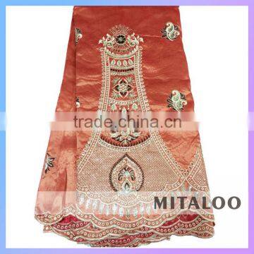 Mitaloo Popular Design African George Lace Fabric Embroidered Lace Fabric For Nigerian MGP0033