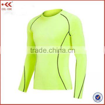 High quality long sleeve factory price sport compression shirt