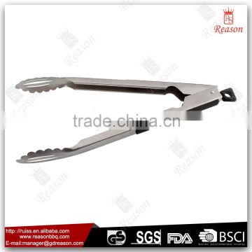 Stainless steel with TPR slip BBQ food tongs