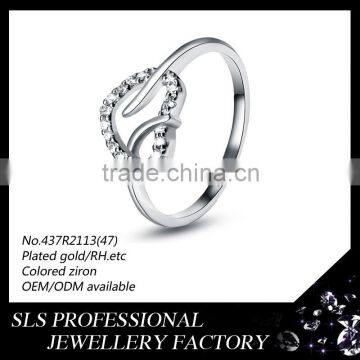 2015 christmas gift new design ladies finger ring silver jewelry ring for girlfriend