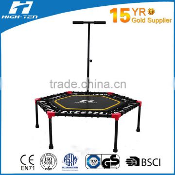 55" hexigonal mini trampoline with elastic rope