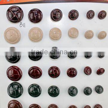 Imitation leather button coat button