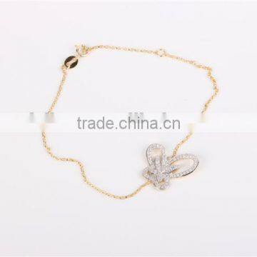 New Design Butterfly Bracelet Gril's Silver Sterling Bracelet Fashion Jewelry photo-2