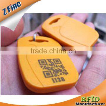 QR printing rfid 125KHZ / 13.56MHZ keyfobs