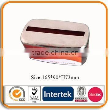 custom printed metal napkin holder tissue tin box                        
                                                Quality Choice