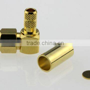 SMA Male Right Angle Coaxial Connector for RG-58U,LMR-195U,LMR-200 Cable,electrical Contact photo-4