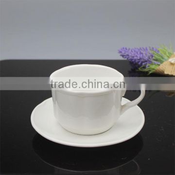 Hotel&restaurant eco-friendly coffee/ tea cups and saucer , coffee / tea cup with saucer wholesale