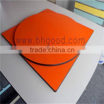 postforming orange hpl phenolic compact laminate for table top