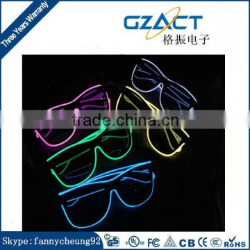 CE RoHS approved el shutter party glasses fast blink constant on colourful cool fashion led glasses