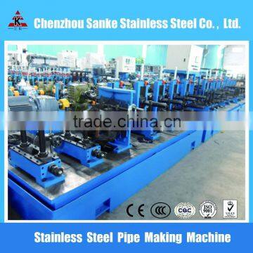 Stainless steel Pipe Production Line Type and building or other Application welded pipe making machine