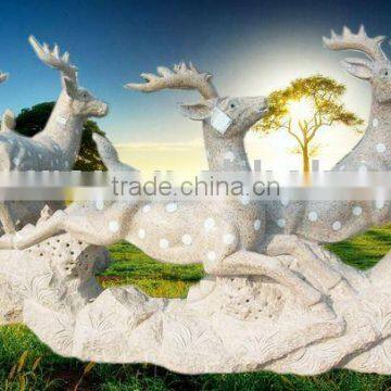 granite deer statues stone carving