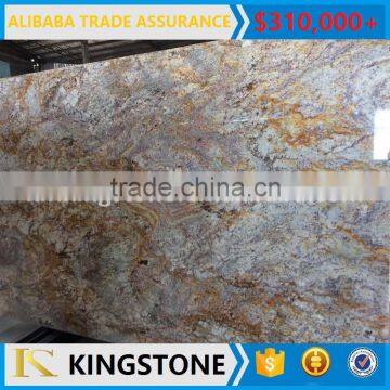 imported golden granite Typhoone slab for project