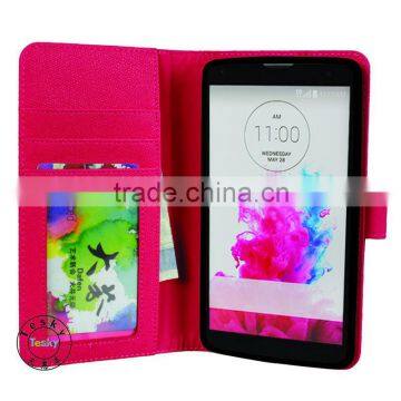 leather wallet case for lg g vista vs880, protective card holder case for lg g vista vs880