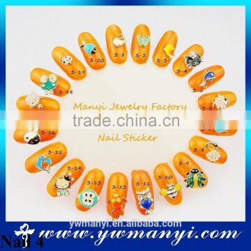 2016 colorful nail art alloy jewelry 3D nail art decoration new design nail jewelry L0004