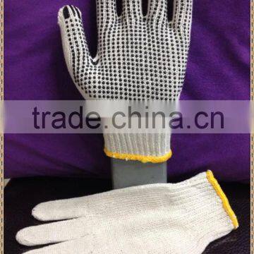 PVC Dotted white Cotton Glove/ working glove