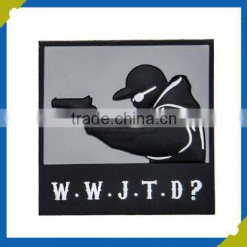 Rubber Material and Garment Labels Product Type Custom Rubber Hook Patch