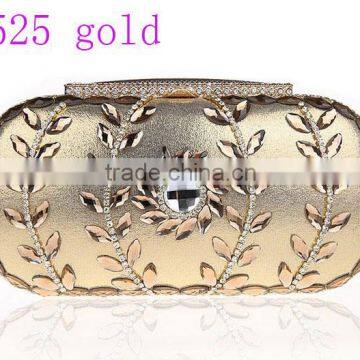 0525 gold fashion ladies bag, 2015 fashion evening clutch crystal bag