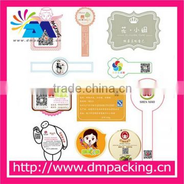 custom coloured fashion adhesive sticker cartoon design