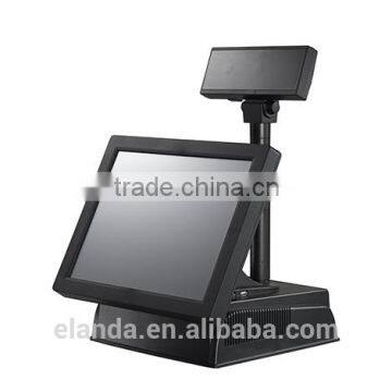 Android OS 15 inch dual screen LED touch screen monitor cash register for liquor stores