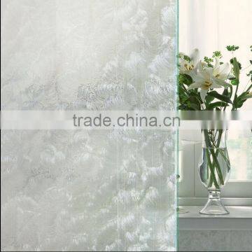 Removable with Glue Static Electricity Decoration Sea wave pattern Frosted Glass Window Film