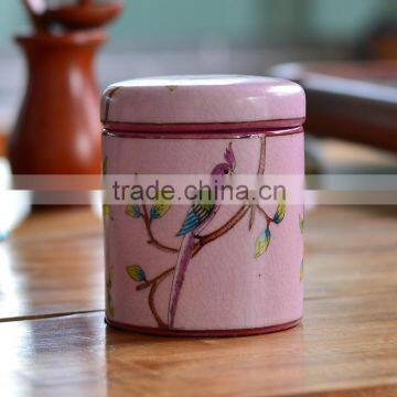 Delicate Design Handpainted Porcelain Tea Caddy photo-4