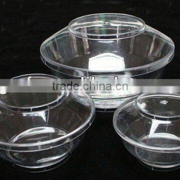 clear glass dinner set