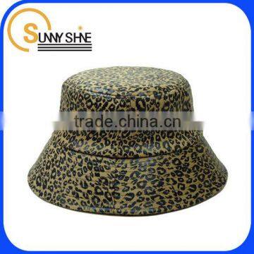 adults fashion 2014 new product Plain leather fashion Bucket Hat