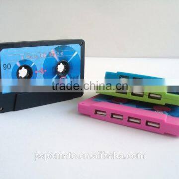 4-Port USB 2.0 "Cassette Tape" Shaped Hub - Turn One USB Port Into Four Ports! photo-3