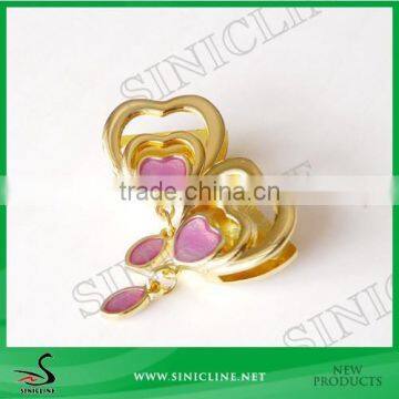 Sinicline OEM Bag Metal Tag with Crystal Rhinestone