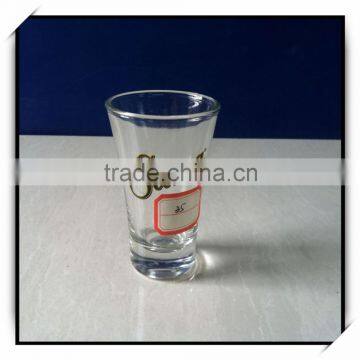 60ml decal glass wine cup great quality